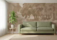 Velvet Forest - Sepia Wall Mural
