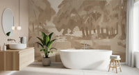 Velvet Forest - Sepia Wall Mural