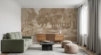 Velvet Forest - Sepia Wall Mural
