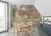 Velvet Forest - Sepia Wall Mural