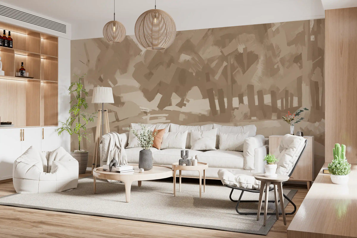 Velvet Forest - Sepia Wall Mural