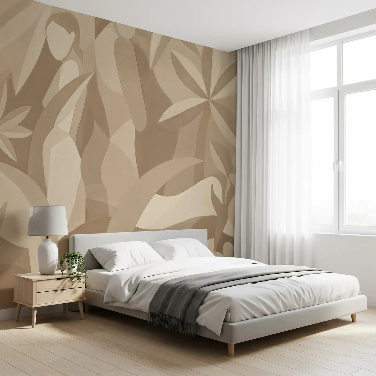 Amber Muse - Sepia Wall Mural