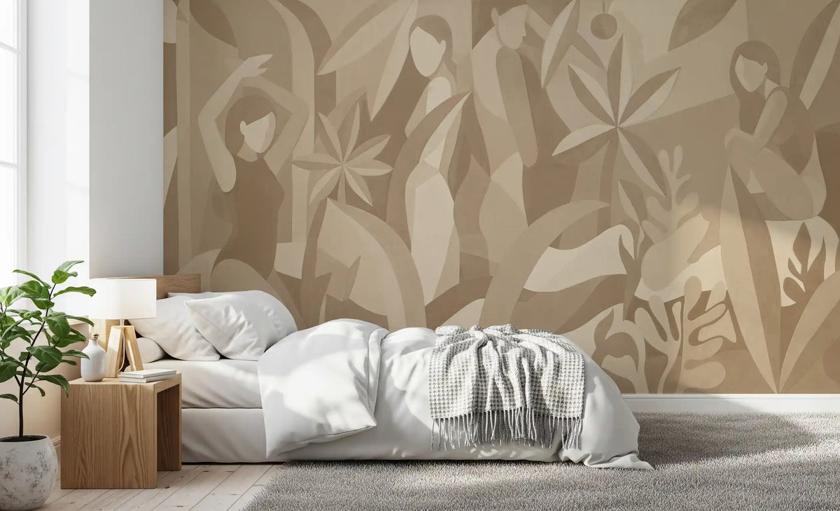 Amber Muse - Sepia Wall Mural