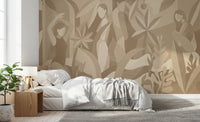Amber Muse - Sepia Wall Mural