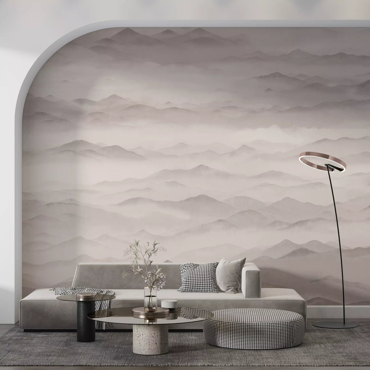 Roerich Twilight - Smoke Wall Mural