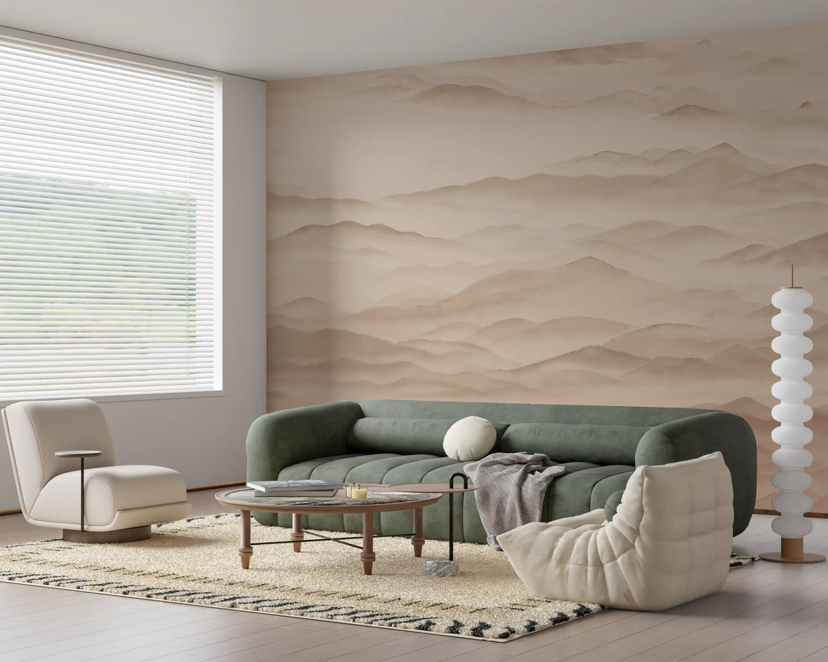 Roerich Valley - Sepia Wall Mural
