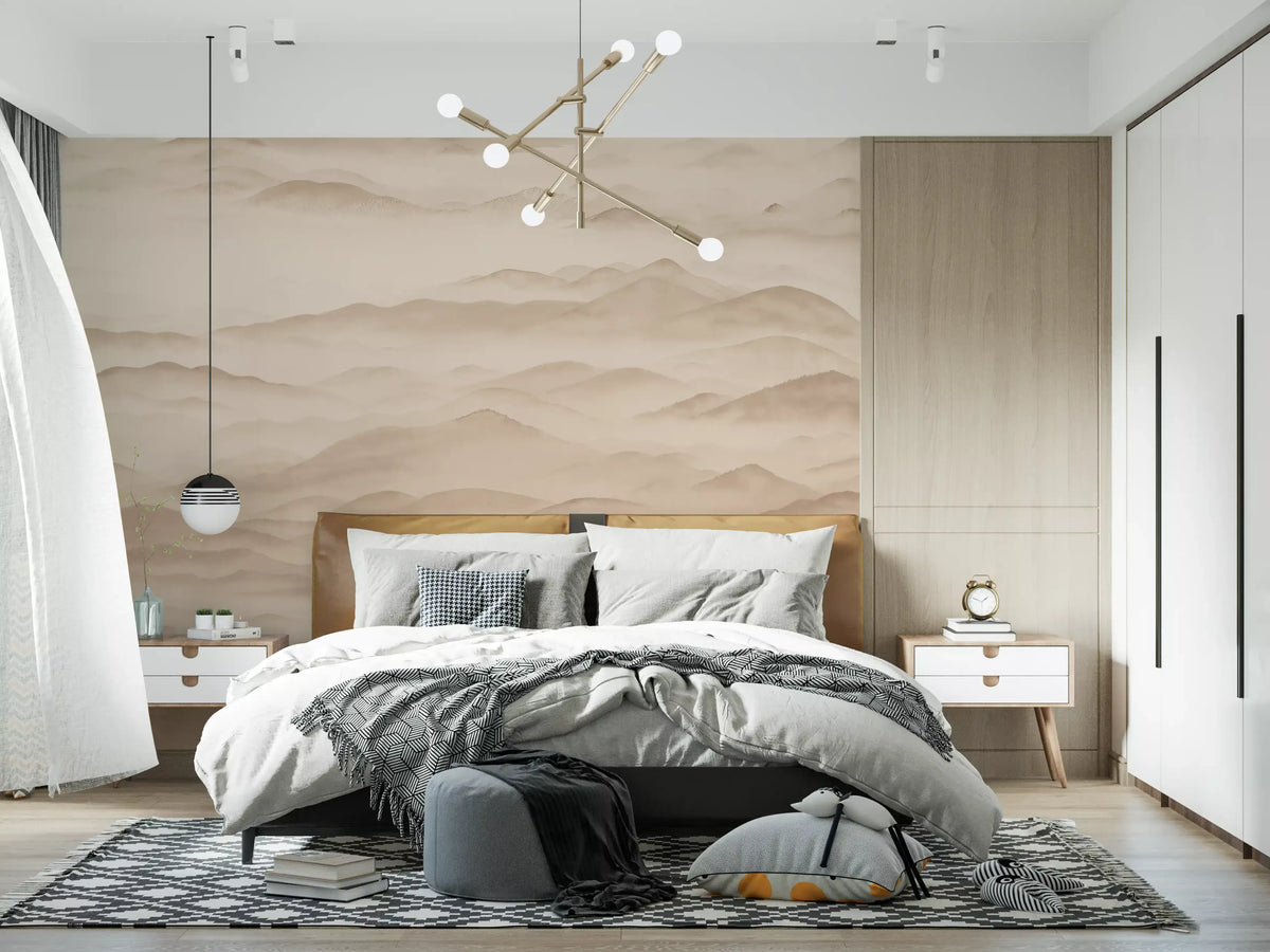 Roerich Valley - Sepia Wall Mural