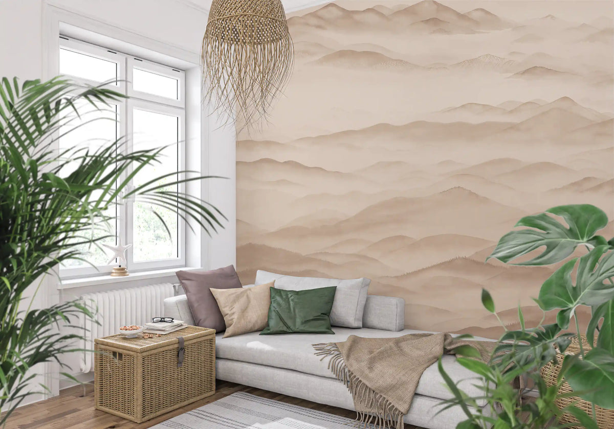 Roerich Valley - Sepia Wall Mural