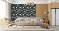 Graphic Sunburst Repeat Wallpaper⁠