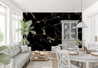 Midnight Marble Vein Wall Mural