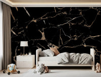 Midnight Marble Vein Wall Mural