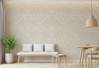Carta da parati beige con curve disegnate a mano