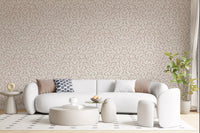 Tapet med abstrakt, blushfarvet rytmisk ornament