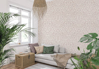 Tapet med abstrakt, blushfarvet rytmisk ornament
