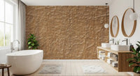 Papier peint panoramique en pierre texturée beige chaud