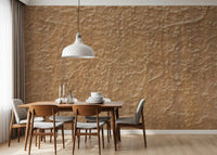 Papier peint panoramique en pierre texturée beige chaud