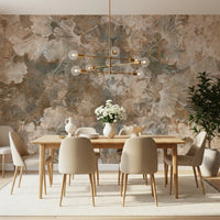 Wandbild „Vintage-Ginkgoblatt in warmem Bernsteinton“