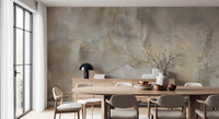 Serene Cream and Taupe Marble Vein Wall Mural