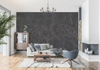 Wandbild mit geädertem Marmor in Mitternachtsrosa