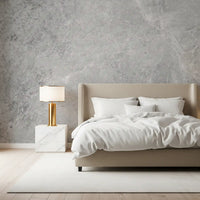 Fotomurale effetto marmo classico grigio chiaro