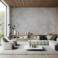 Fotomurale effetto marmo classico grigio chiaro