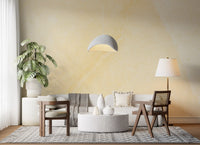 Wandbild mit sonnenbeschienener cremefarbener Marmorstruktur