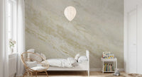 Murale da parete effetto marmo venato color crema e sabbia