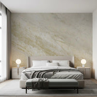 Murale da parete effetto marmo venato color crema e sabbia