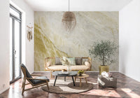 Mural de pared con textura de piedra con vetas doradas