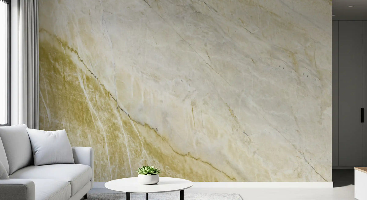 Mural de pared con textura de piedra con vetas doradas