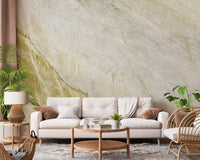 Mural de pared con textura de piedra con vetas doradas