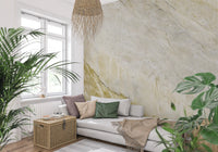 Mural de pared con textura de piedra con vetas doradas