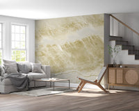 Wandbild in Natursteinoptik mit goldenen Adern