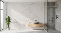Minimalistisches Wandbild in zartem Rosé-Stein