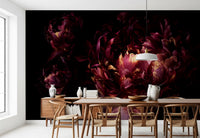 Wandbild „Mitternachtsrote Blüte“