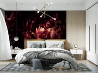 Wandbild „Mitternachtsrote Blüte“