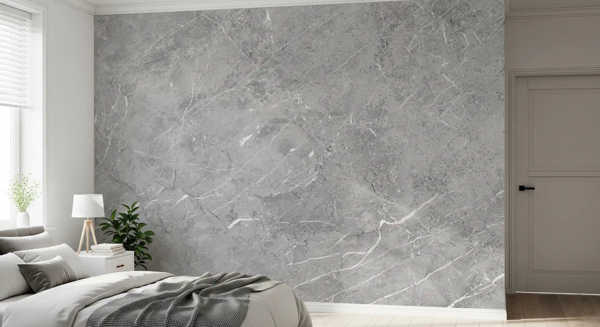 Murale da parete con texture effetto marmo grigio minimalista