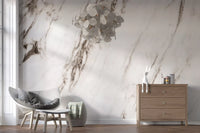Wandbild mit klassischer weißer Marmorader