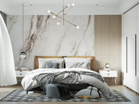 Wandbild mit klassischer weißer Marmorader