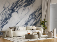 Wandbild mit monochromer Marmorader-Textur