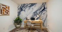 Wandbild mit monochromer Marmorader-Textur