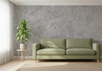 Vægmaleri med minimalistisk tekstur af grå stenplader