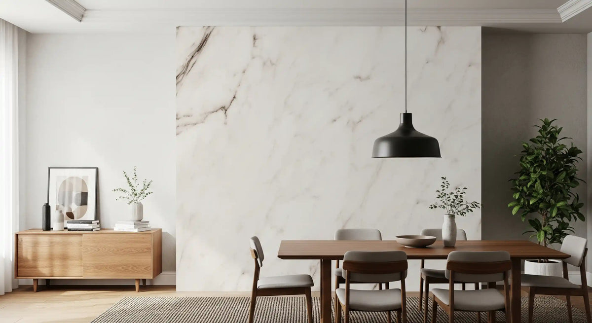 Wandbild mit cremefarbener italienischer Marmorplatte