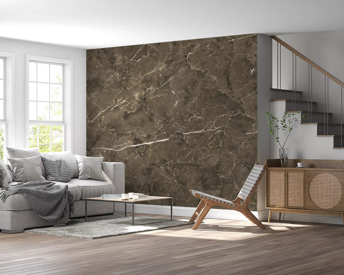 Earth Tone Marble Slab Texture Wall Mural