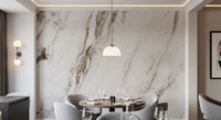 Classic White Marble Vein Texture Wall Mural