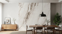 Classic White Marble Vein Texture Wall Mural