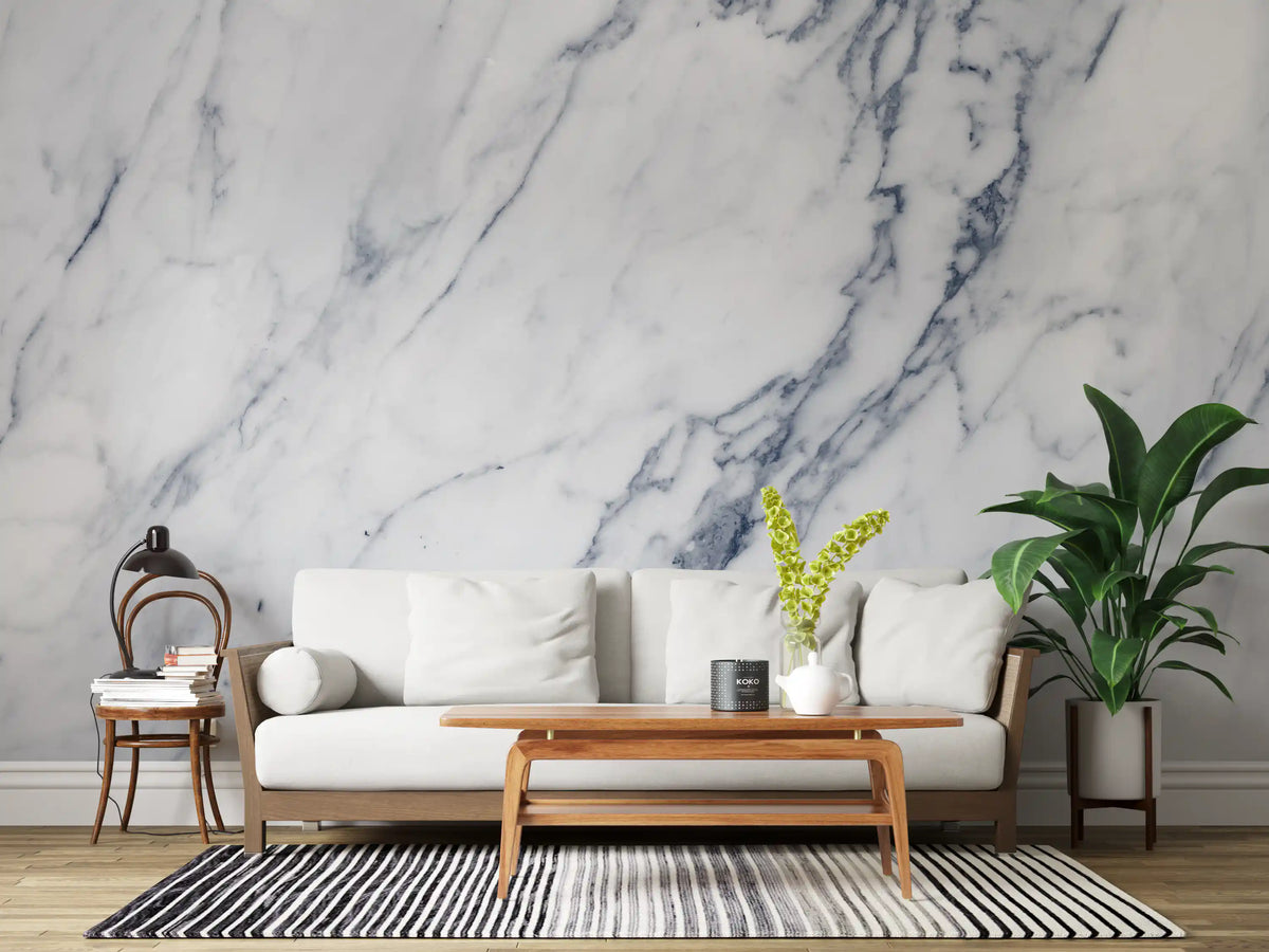 Classic Carrara Marble Vein Wall Mural