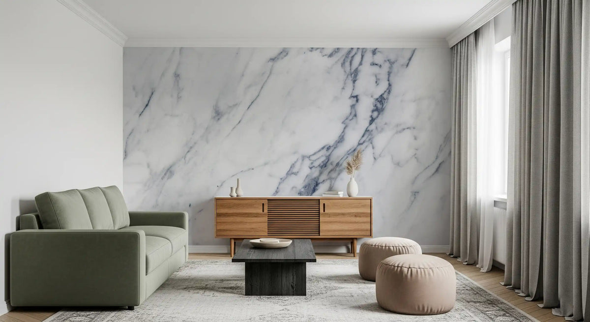 Classic Carrara Marble Vein Wall Mural