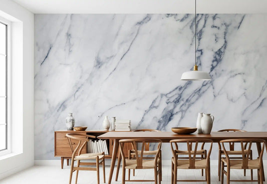 Classic Carrara Marble Vein Wall Mural