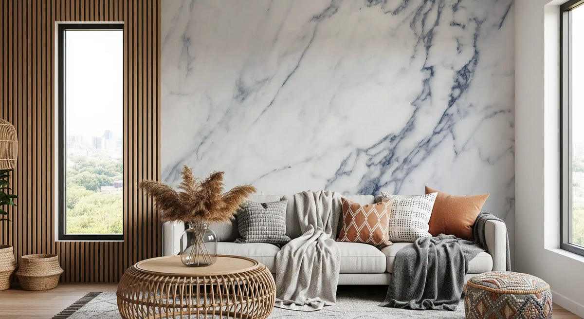 Classic Carrara Marble Vein Wall Mural